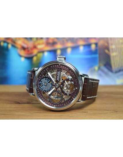 Poljot International, Germany Globetrotter Brown 9730.2940554