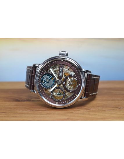 Poljot International, Germany Globetrotter Brown 9730.2940554
