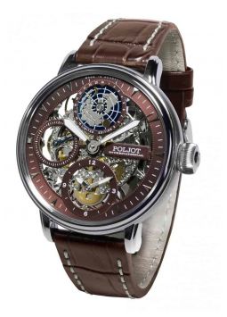 Poljot International, Germany Globetrotter Brown 9730.2940554