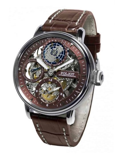 Poljot International, Germany Globetrotter Brown 9730.2940554