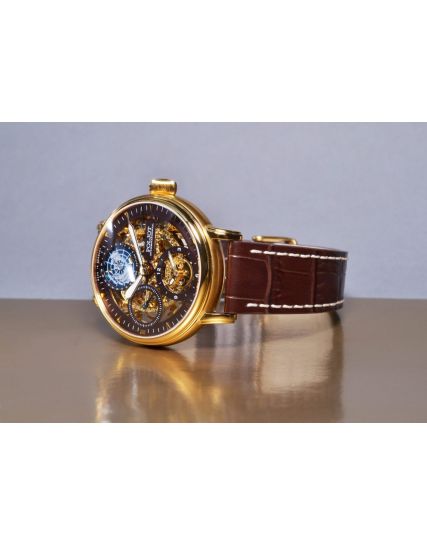 Poljot International, Germany Globetrotter Dark Brown 9730.2940654