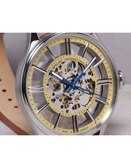 Poljot International, Germany Vintage Skeleton Champagne 6114.1220102