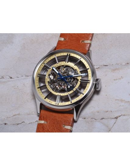 Poljot International, Germany Vintage Skeleton Champagne 6114.1220102