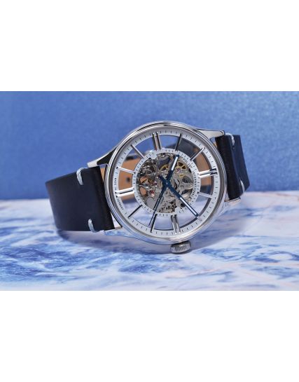 Poljot International, Germany Vintage Skeleton Silver 6114.1220101