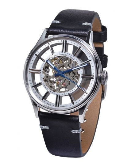 Poljot International, Germany Vintage Skeleton Silver 6114.1220101