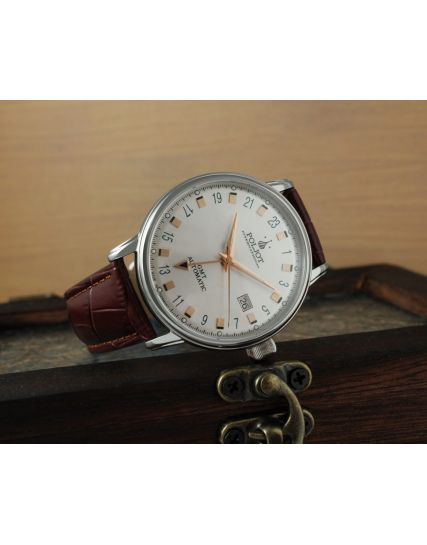 Poljot International, Germany Jaros GMT Silver 34NH.4200111
