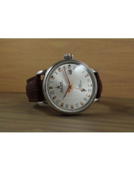 Poljot International, Germany Jaros GMT Silver 34NH.4200111