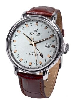 Poljot International, Germany Jaros GMT Silver 34NH.4200111
