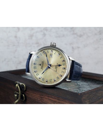 Poljot International, Germany Jaros GMT Champagne 34NH.4200112