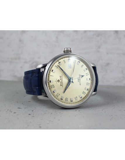 Poljot International, Germany Jaros GMT Champagne 34NH.4200112