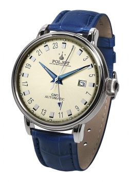 Poljot International, Germany Jaros GMT Champagne 34NH.4200112