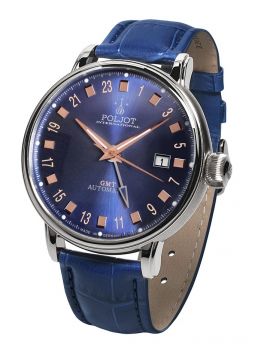 Poljot International, Germany Jaros GMT Blue 34NH.4200114