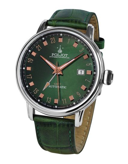 Poljot International, Germany Jaros GMT Green 34NH.4200115