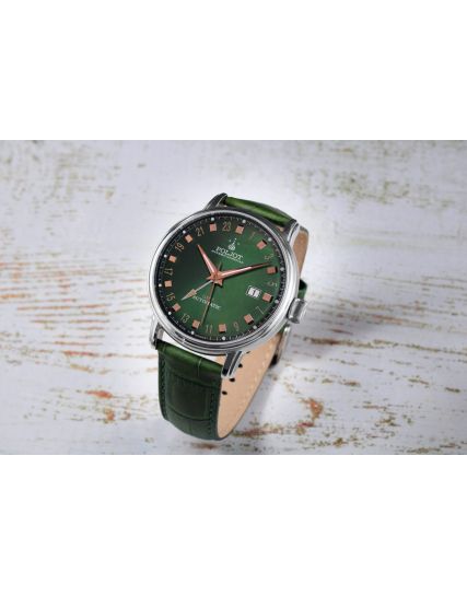 Poljot International, Germany Jaros GMT Green 34NH.4200115