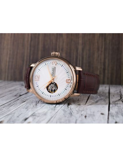 Poljot International, Germany Jaros Open Heart Silver 38NH.4286811