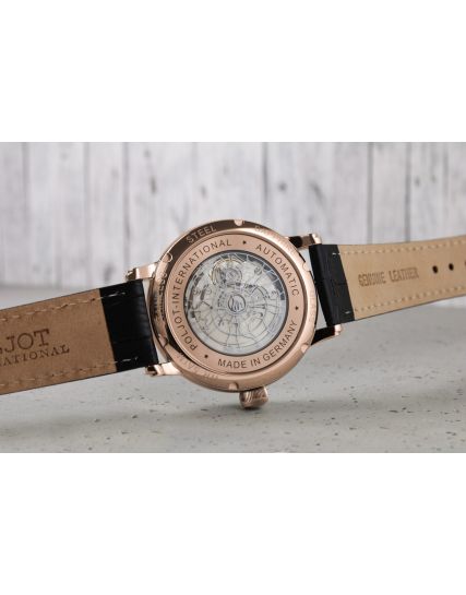 Poljot International, Germany Jaros Open Heart Black 38NH.4286813