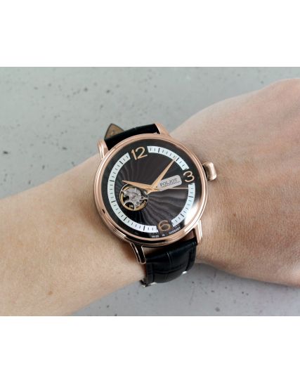 Poljot International, Germany Jaros Open Heart Black 38NH.4286813
