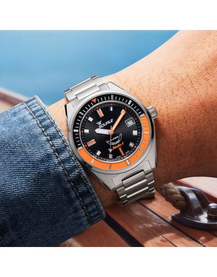 Squale Matic S Orange Bracelet MATICBKOBK.SSBX