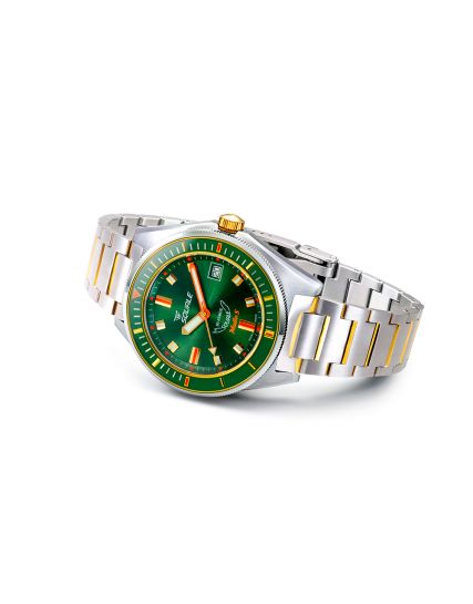Squale Matic S Green Two Tone Bracelet MATICGGRGR.SSBI