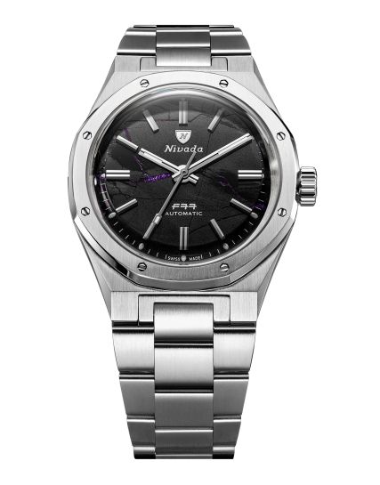 Nivada Grenchen F77 Shungite Black - 100 Years MKII 68058A77