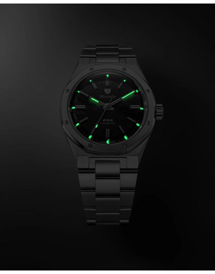 Nivada Grenchen F77 Shungite Black - 100 Years MKII 68058A77