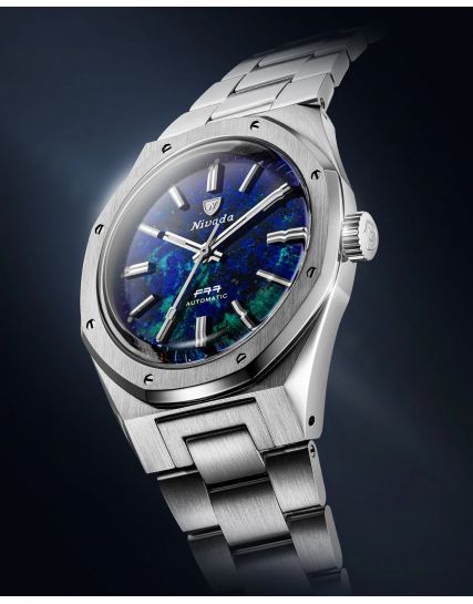 Nivada Grenchen F77 Azurite - 100 Years MKII 68056A77