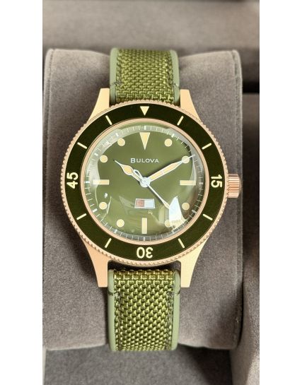 Bulova MIL SHIPS Bronze Green 98A324