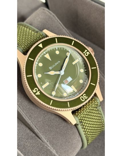Bulova MIL SHIPS Bronze Green 98A324