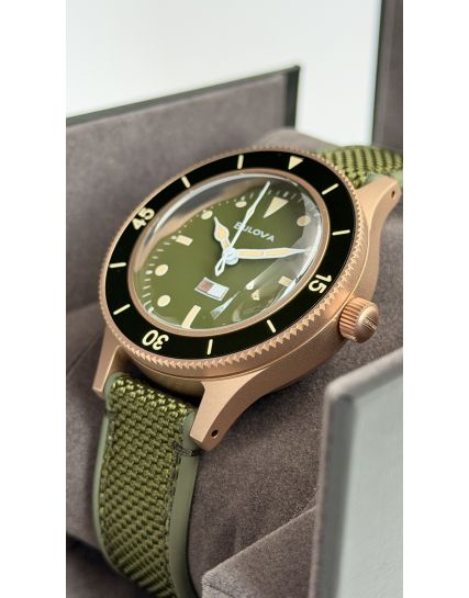 Bulova MIL SHIPS Bronze Green 98A324