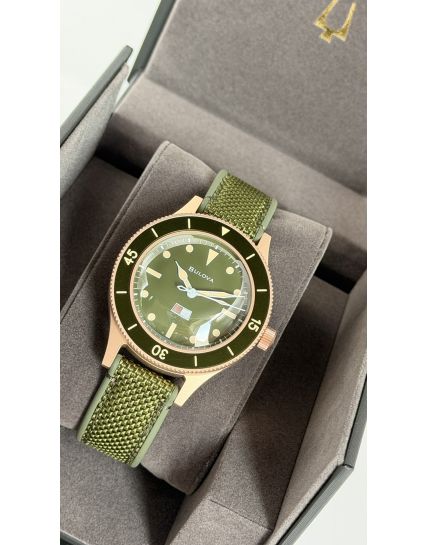 Bulova MIL SHIPS Bronze Green 98A324