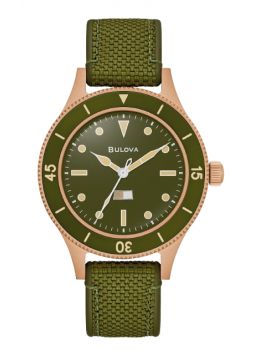 Bulova MIL SHIPS Bronze Green 98A324