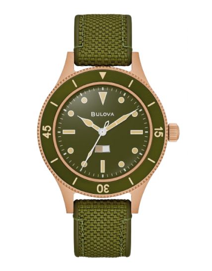 Bulova MIL SHIPS Bronze Green 98A324