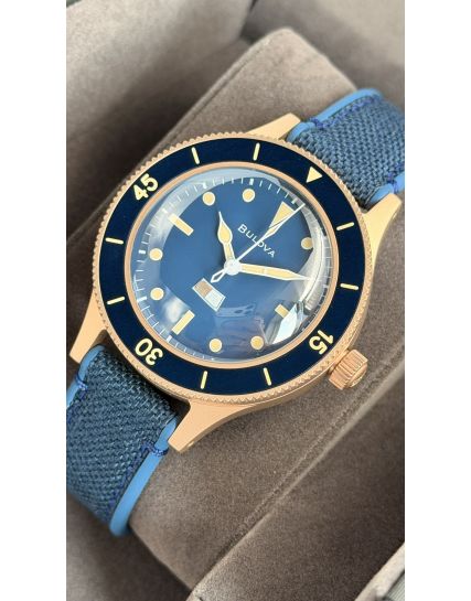 Bulova MIL SHIPS Bronze Blue 98A325