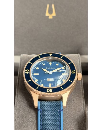 Bulova MIL SHIPS Bronze Blue 98A325