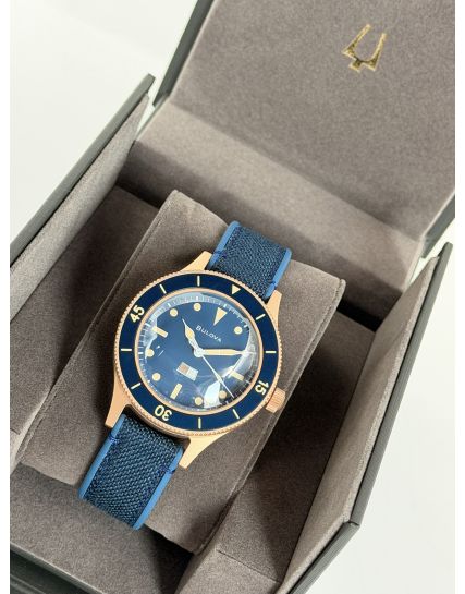 Bulova MIL SHIPS Bronze Blue 98A325