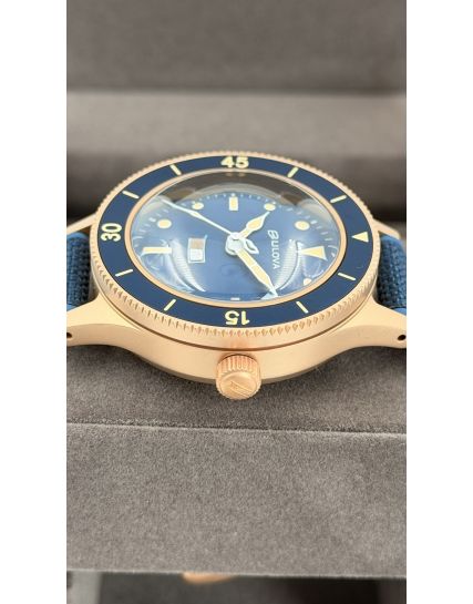 Bulova MIL SHIPS Bronze Blue 98A325
