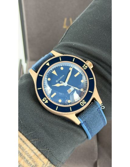 Bulova MIL SHIPS Bronze Blue 98A325