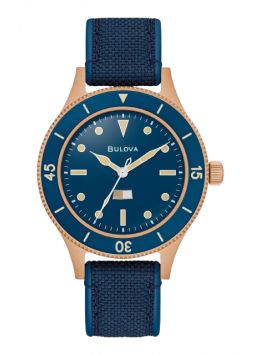 Bulova MIL SHIPS Bronze Blue 98A325
