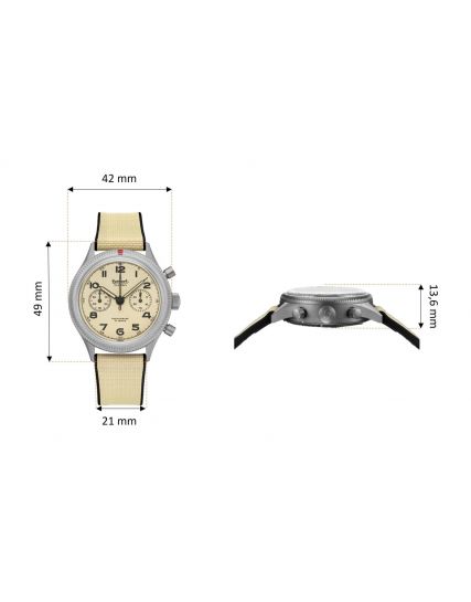 Hanhart 417 TI Desert Pilot H721L.250-1715
