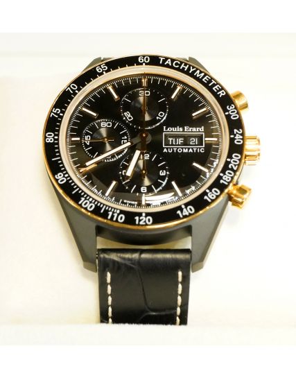 Louis Erard Sportive Chronograph Black/Gold 78109NB12.BDCN152