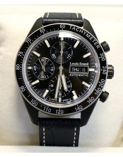 Louis Erard Sportive Chronograph Black 78109NA22.BDCN152